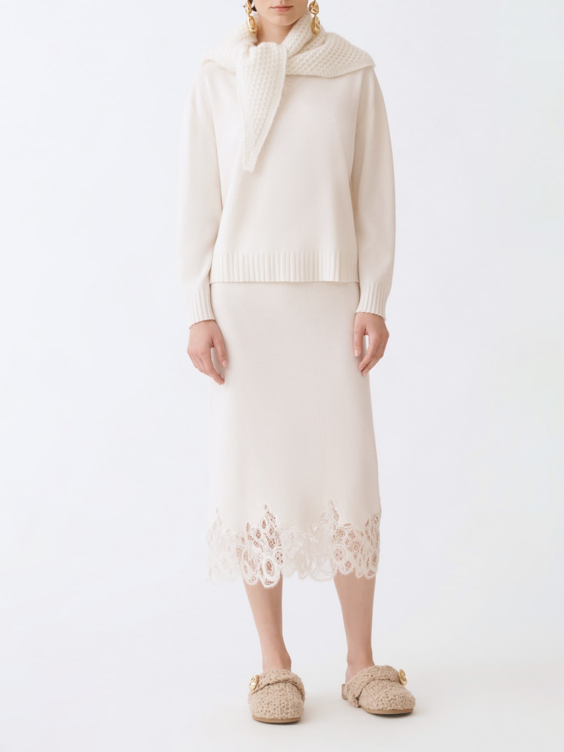 FABIANA FILIPPI SWEATER: Sweater woman Fabiana Filippi, Natural - Img 2