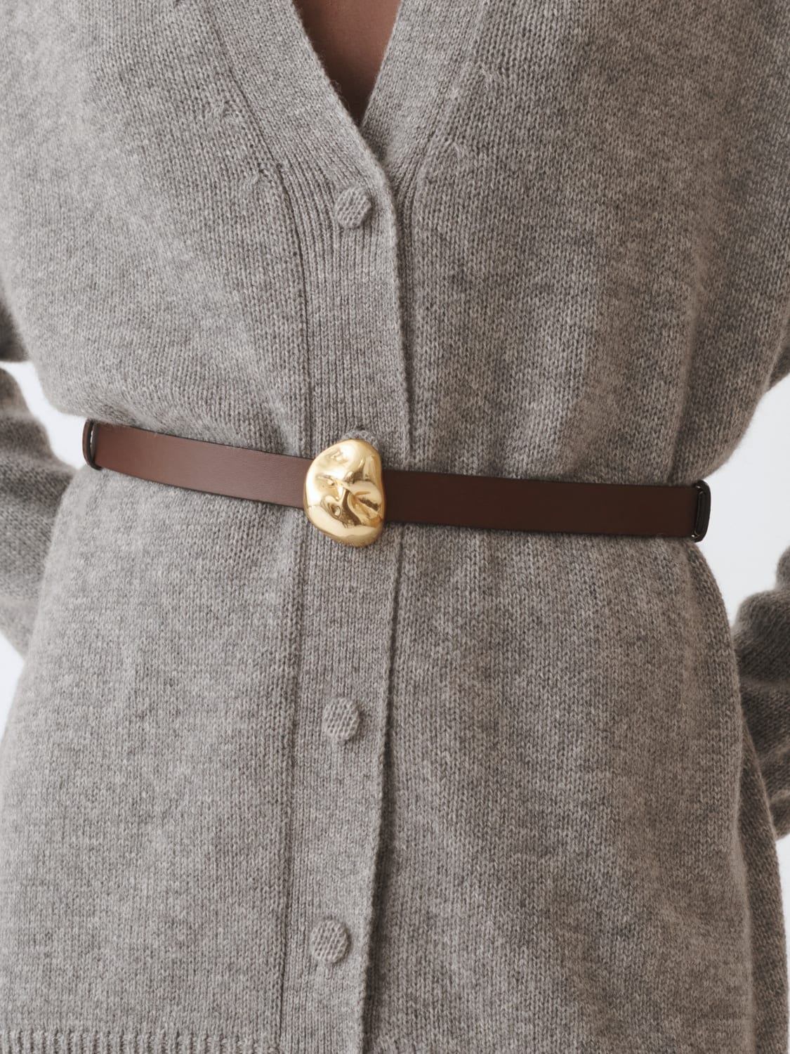 FABIANA FILIPPI CINTURÓN: Cinturón mujer Fabiana Filippi, Ébano - Img 2