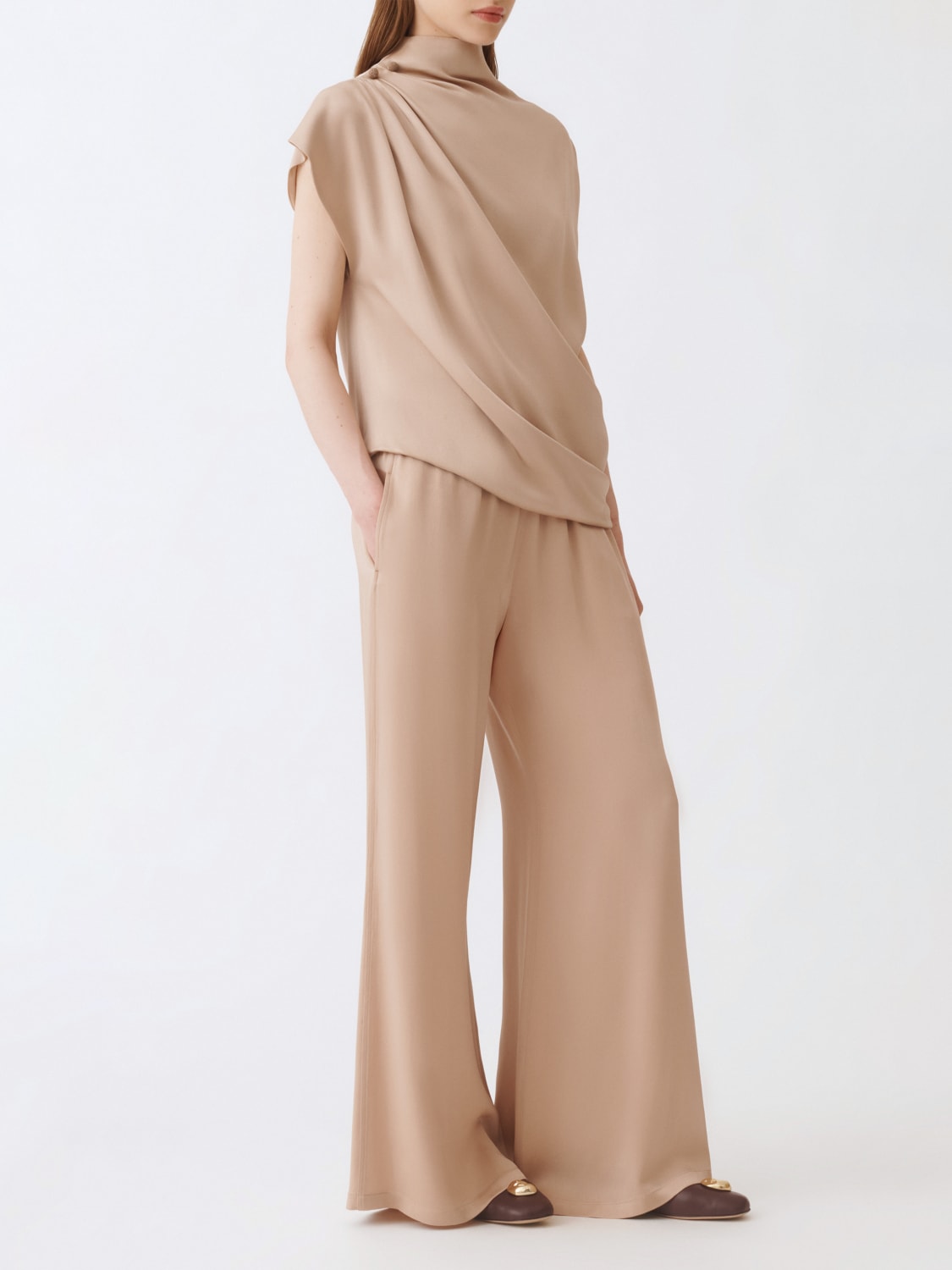 FABIANA FILIPPI TOP: Top femme Fabiana Filippi, Beige - Img 2