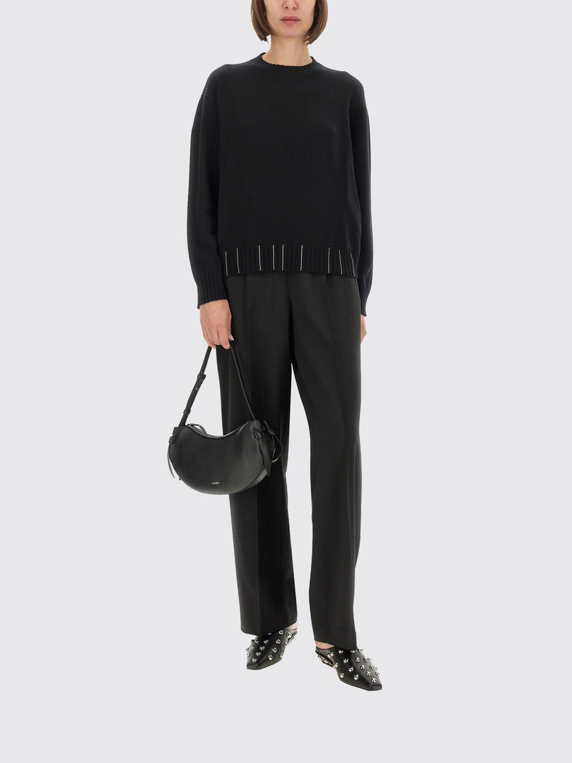 FABIANA FILIPPI PULLOVER: Pullover damen Fabiana Filippi, Schwarz - Img 2