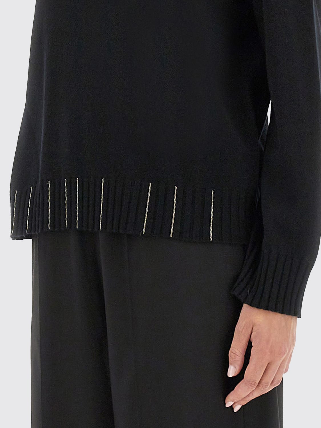 FABIANA FILIPPI PULLOVER: Pullover damen Fabiana Filippi, Schwarz - Img 4