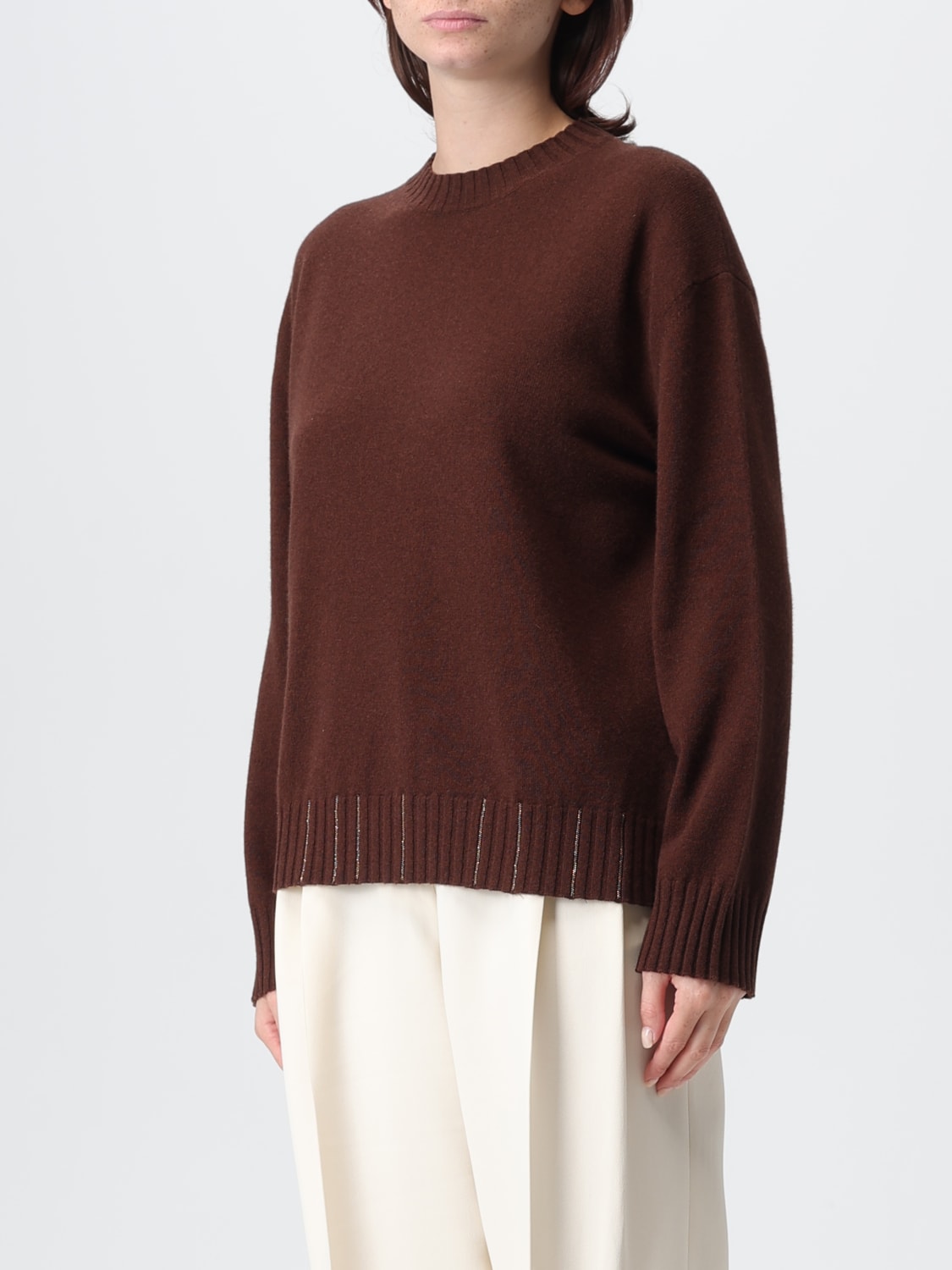 FABIANA FILIPPI JERSEY: Jersey mujer Fabiana Filippi, Marrón - Img 4