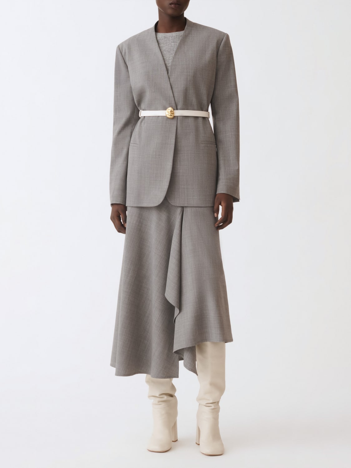 FABIANA FILIPPI JUPE: Jupe femme Fabiana Filippi, Gris - Img 2