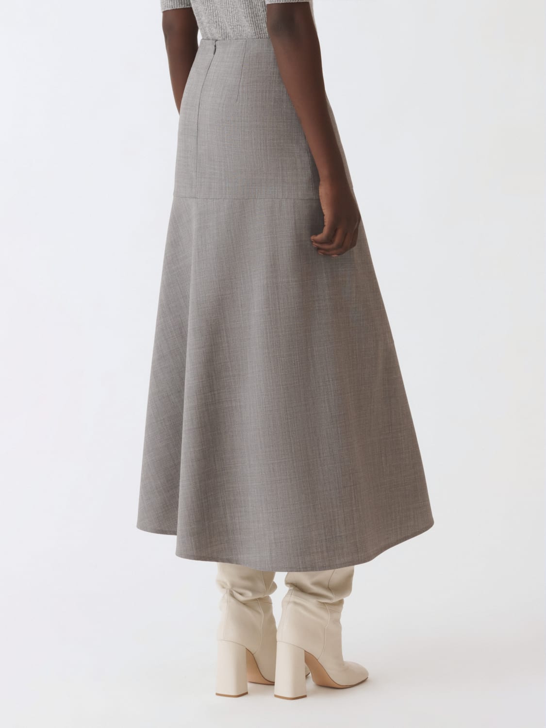 FABIANA FILIPPI JUPE: Jupe femme Fabiana Filippi, Gris - Img 3