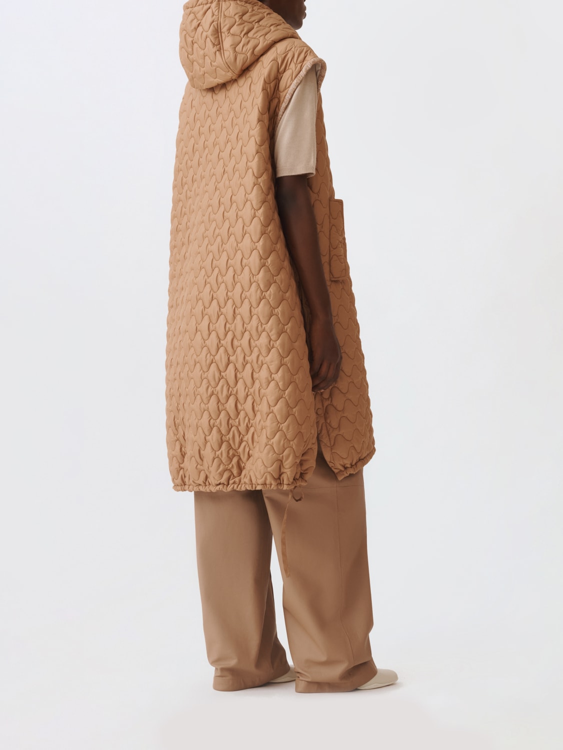 FABIANA FILIPPI CHALECO: Abrigo mujer Fabiana Filippi, Natural - Img 3