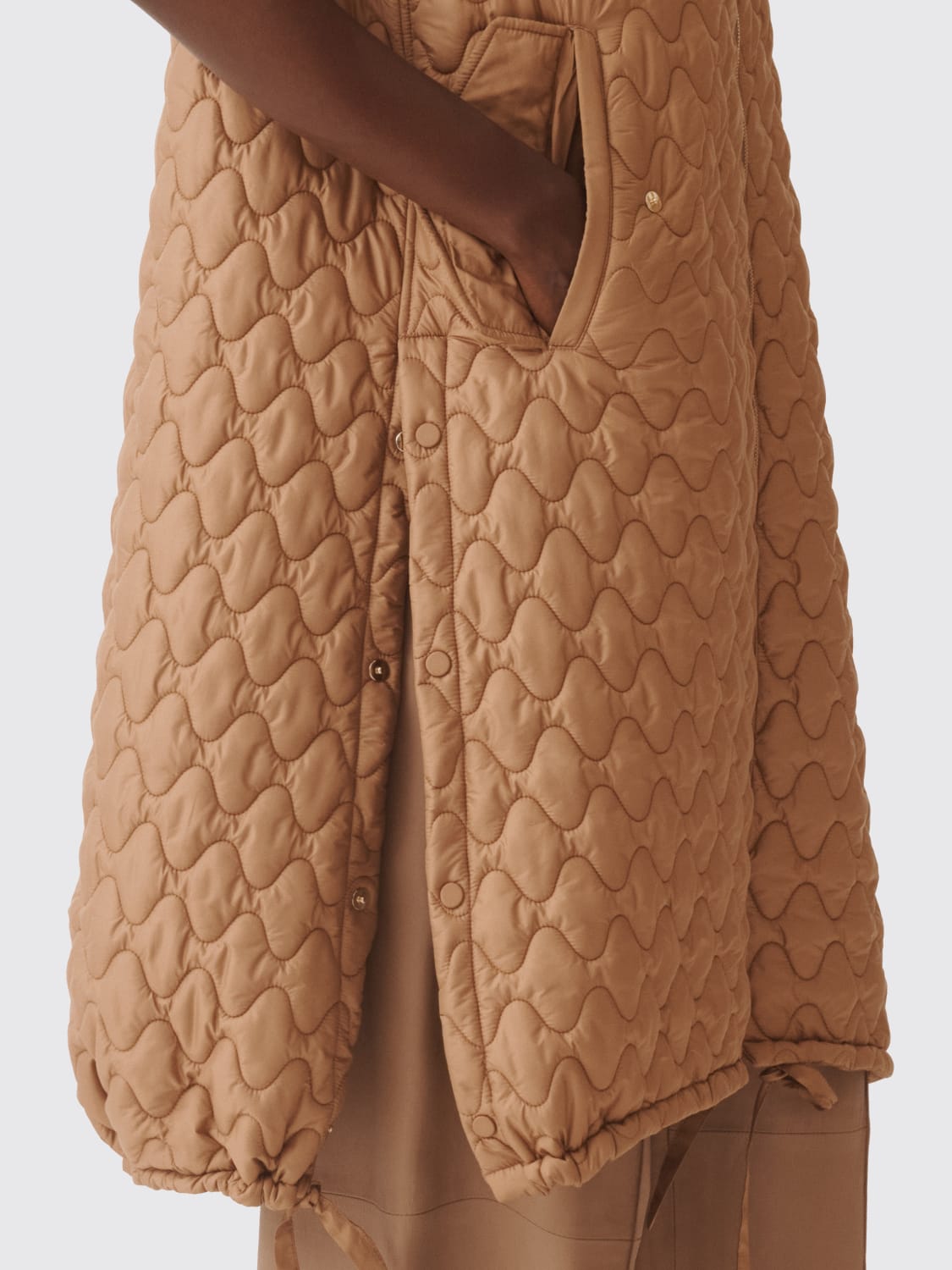 FABIANA FILIPPI CHALECO: Abrigo mujer Fabiana Filippi, Natural - Img 4