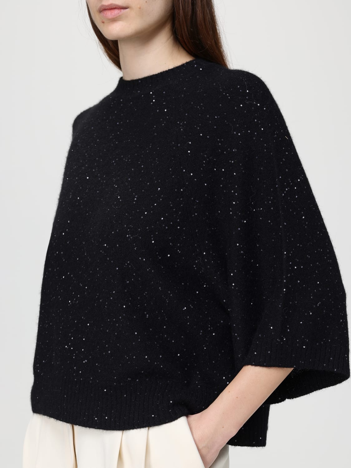 FABIANA FILIPPI SWEATER: Sweater woman Fabiana Filippi, Black - Img 3