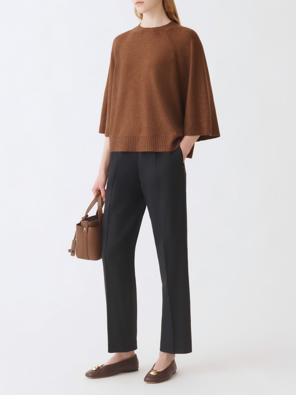 FABIANA FILIPPI PULLOVER: Pullover damen Fabiana Filippi, Mahagoni - Img 2