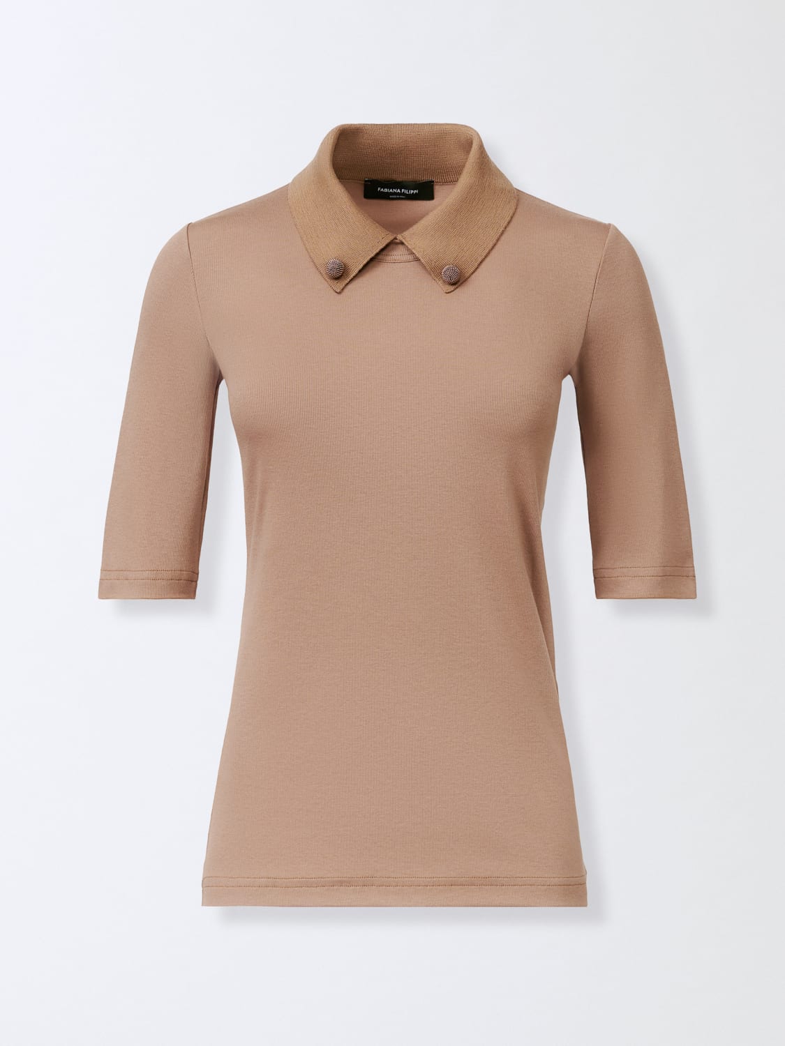 FABIANA FILIPPI POLO: Camiseta mujer Fabiana Filippi, Natural - Img 5
