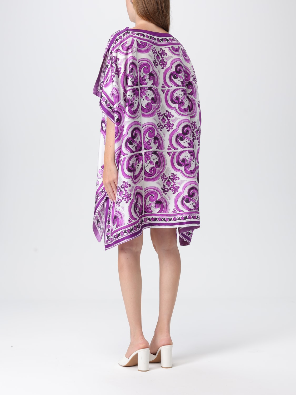 DOLCE & GABBANA DRESS: Wrap-skirt woman Dolce & Gabbana, Violet - Img 2