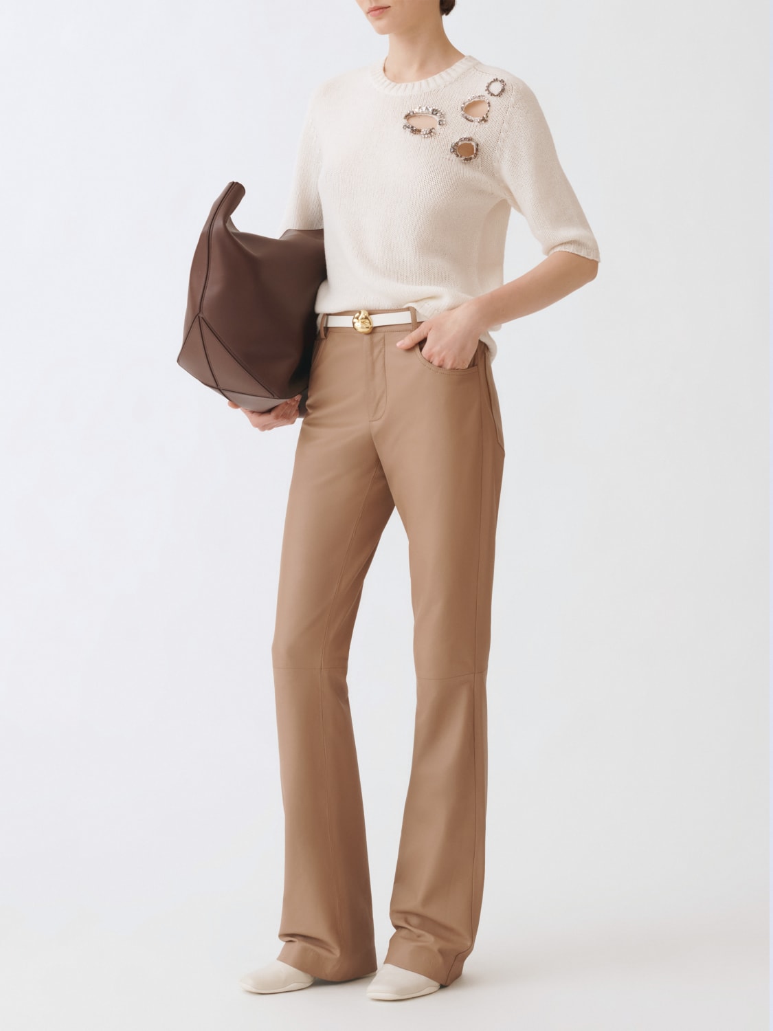 FABIANA FILIPPI PANTS: Pants woman Fabiana Filippi, Natural - Img 2