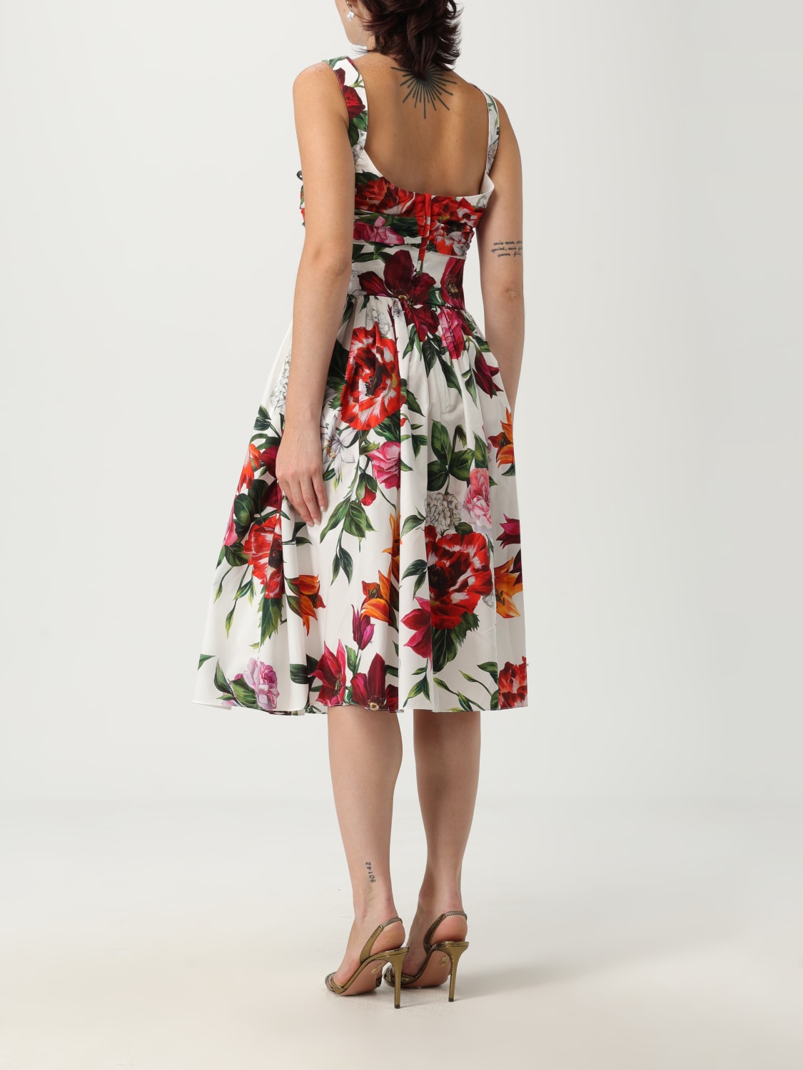 DOLCE & GABBANA ROBE: Robes femme Dolce & Gabbana, Blanc - Img 3