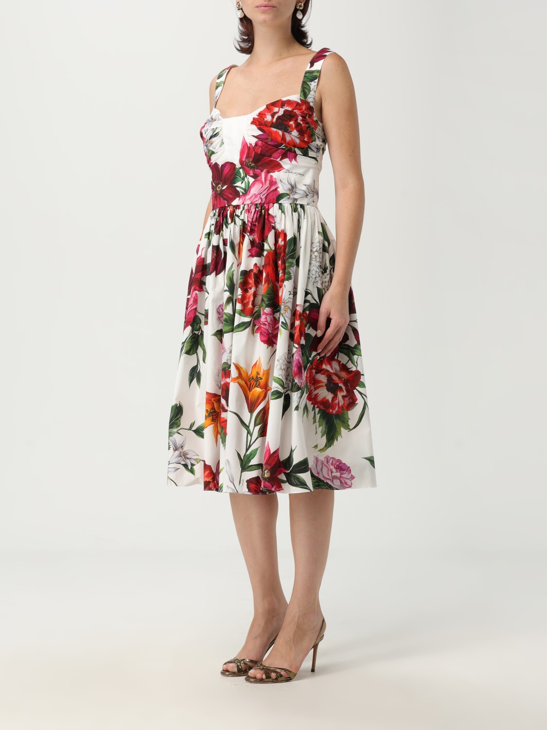 DOLCE & GABBANA ROBE: Robes femme Dolce & Gabbana, Blanc - Img 4