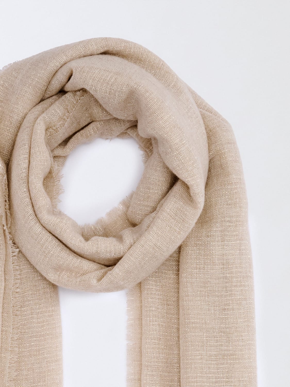 FABIANA FILIPPI SCARF: Scarf woman Fabiana Filippi, Butter - Img 3