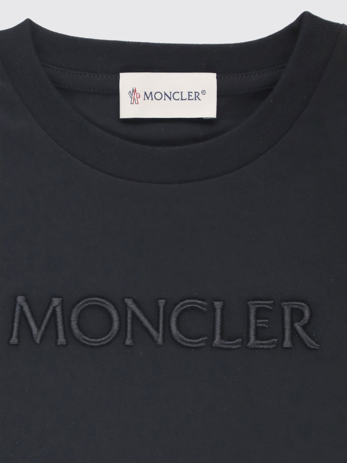 MONCLER T-SHIRT: T-shirt kinder Moncler, Schwarz - Img 3