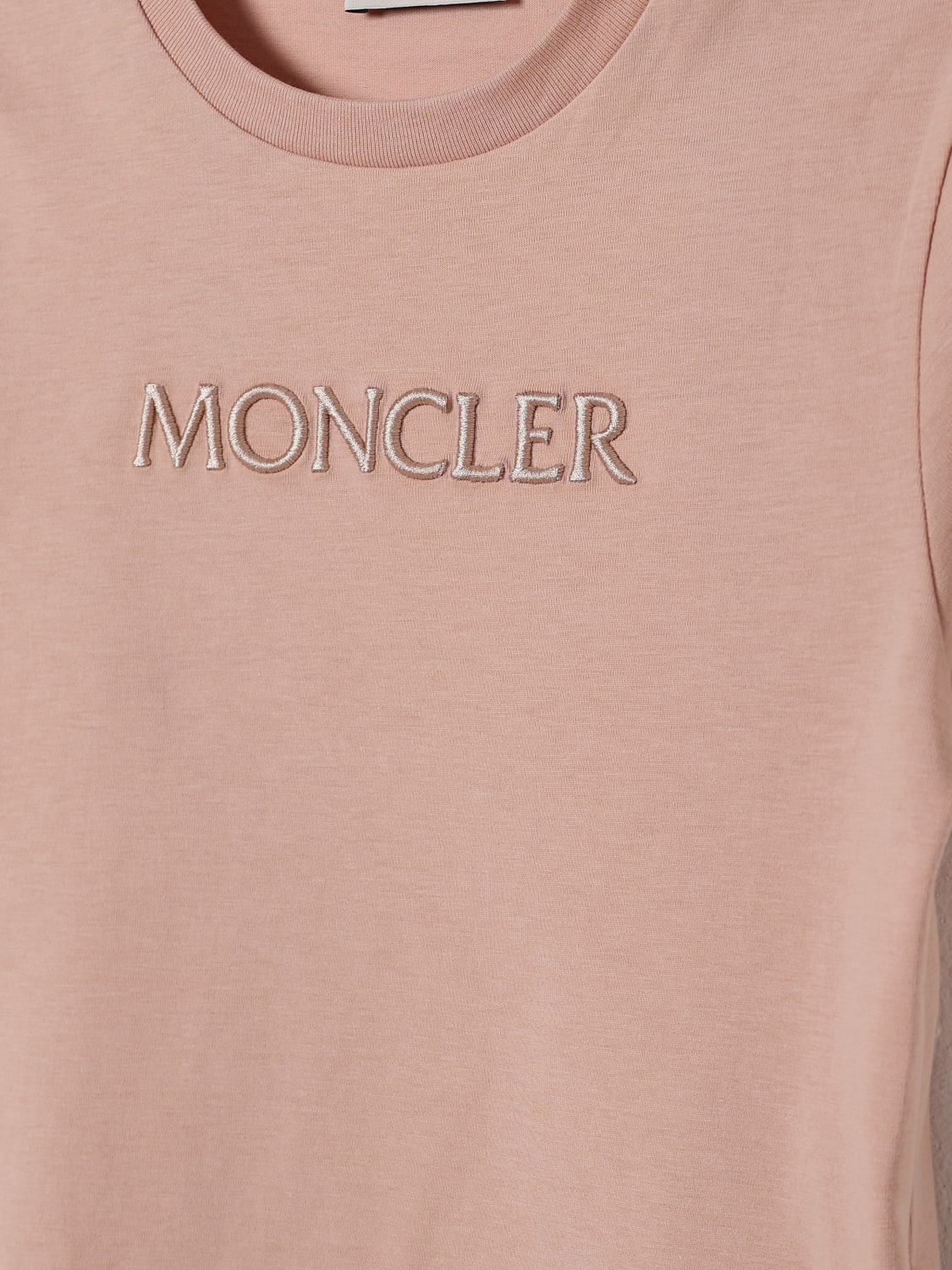 MONCLER T恤: T恤 儿童 Moncler, 粉色 - Img 3