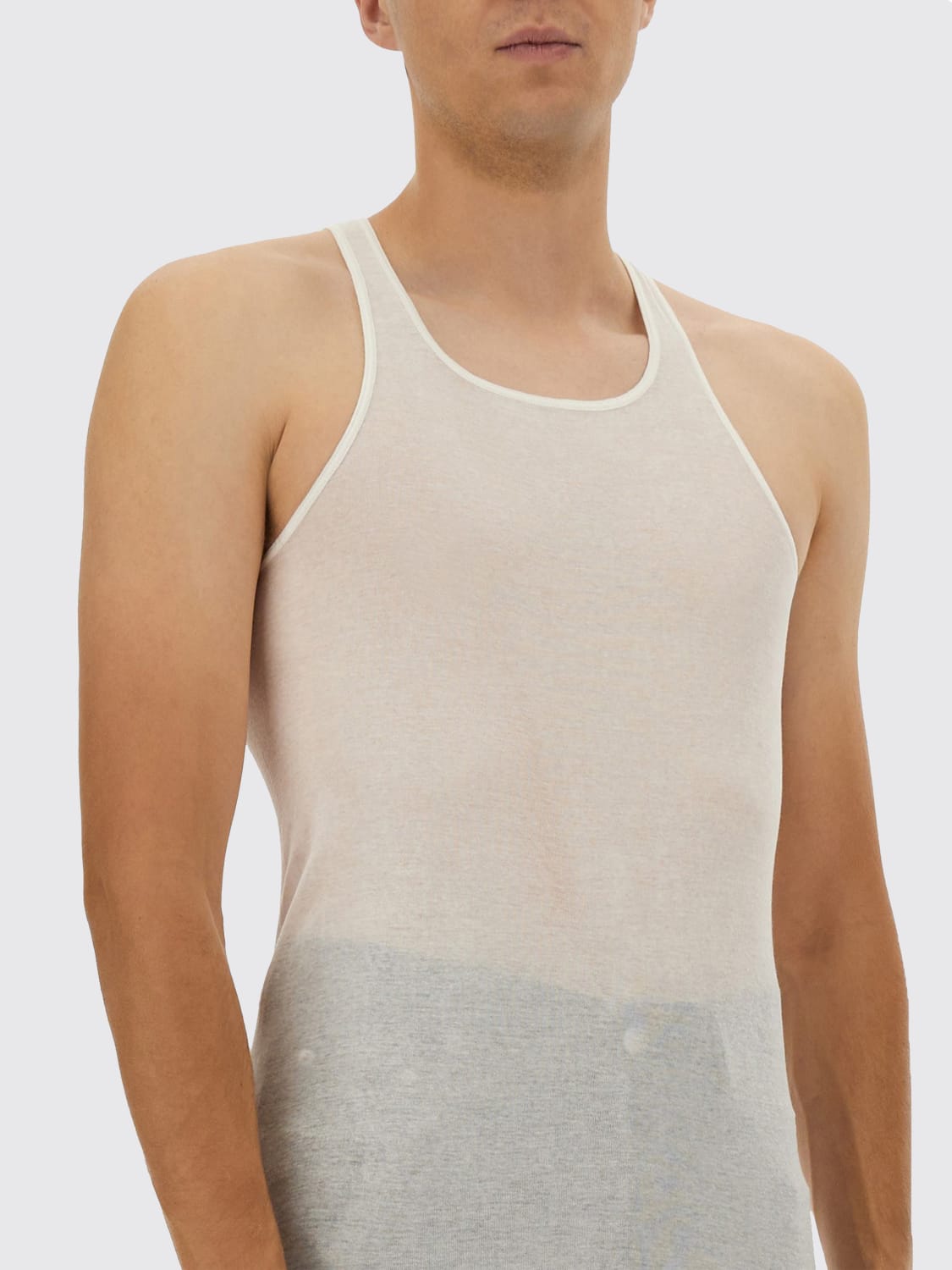 RICK OWENS T-SHIRT: Sweater men Rick Owens, White - Img 4