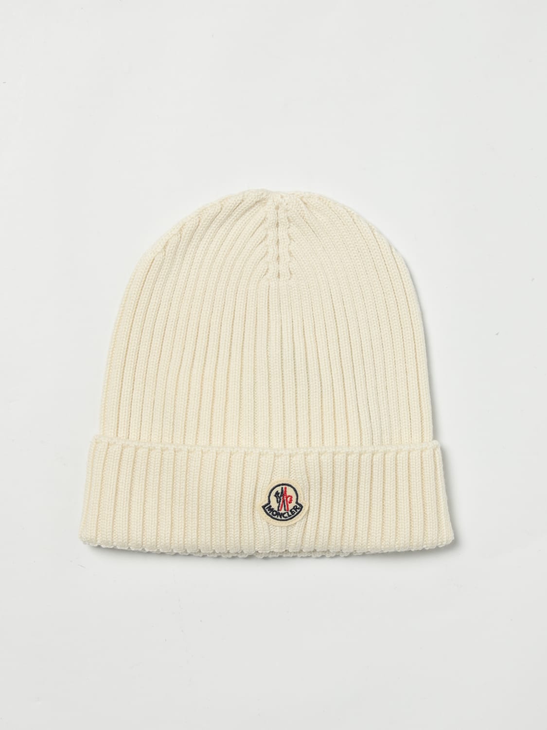 MONCLER HAT: Girls' hats kids Moncler, White - Img 1