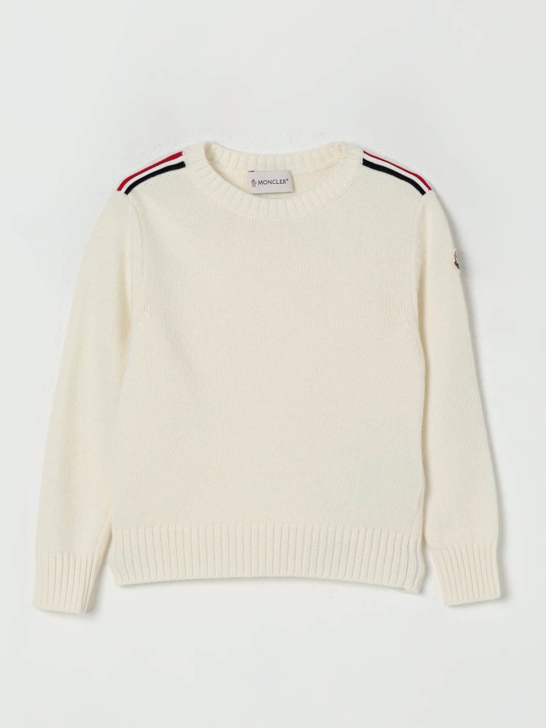 MONCLER SWEATER: Sweater kids Moncler, White - Img 1