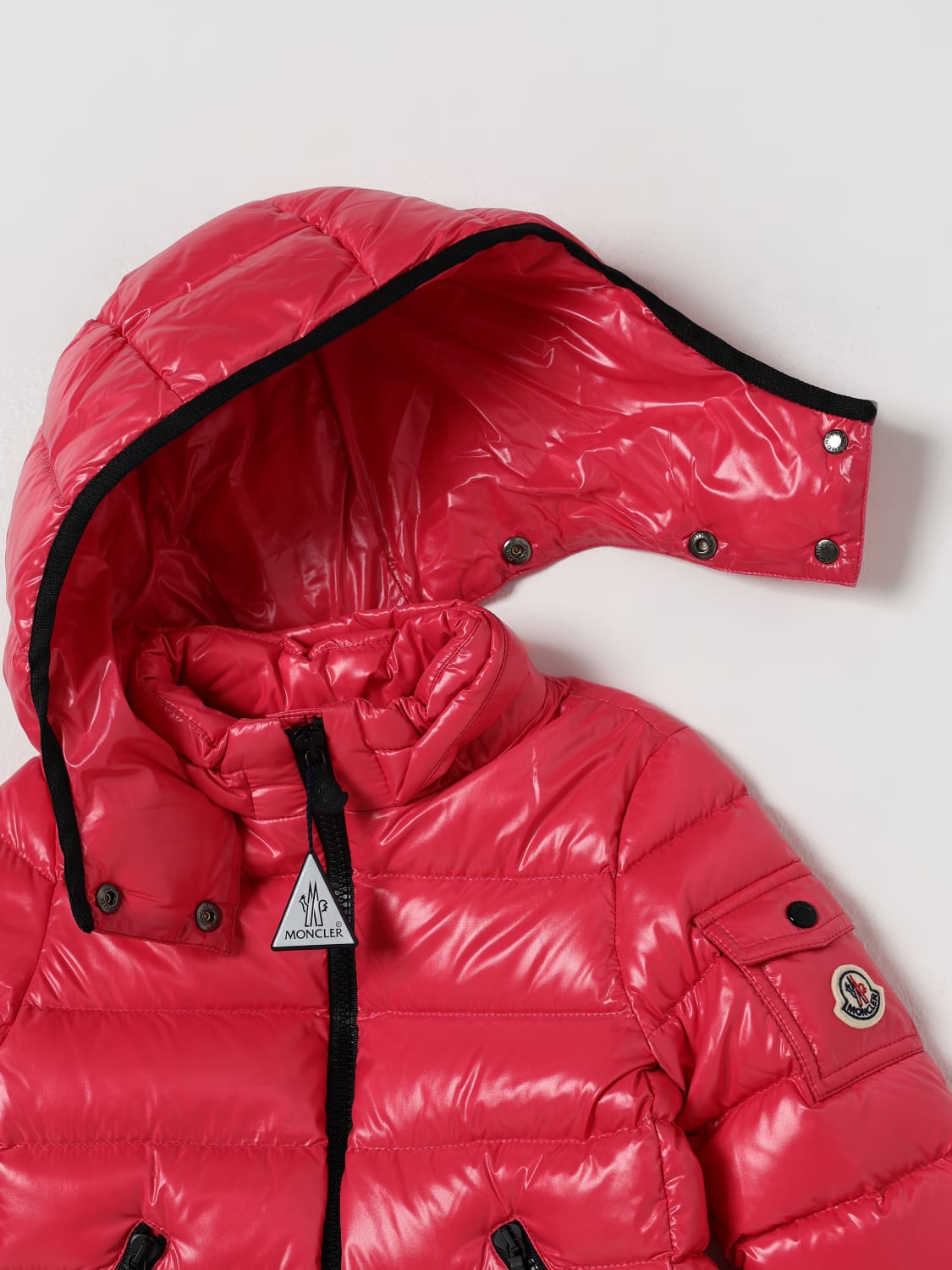 MONCLER JACKET: Jacket kids Moncler, Fuchsia - Img 3