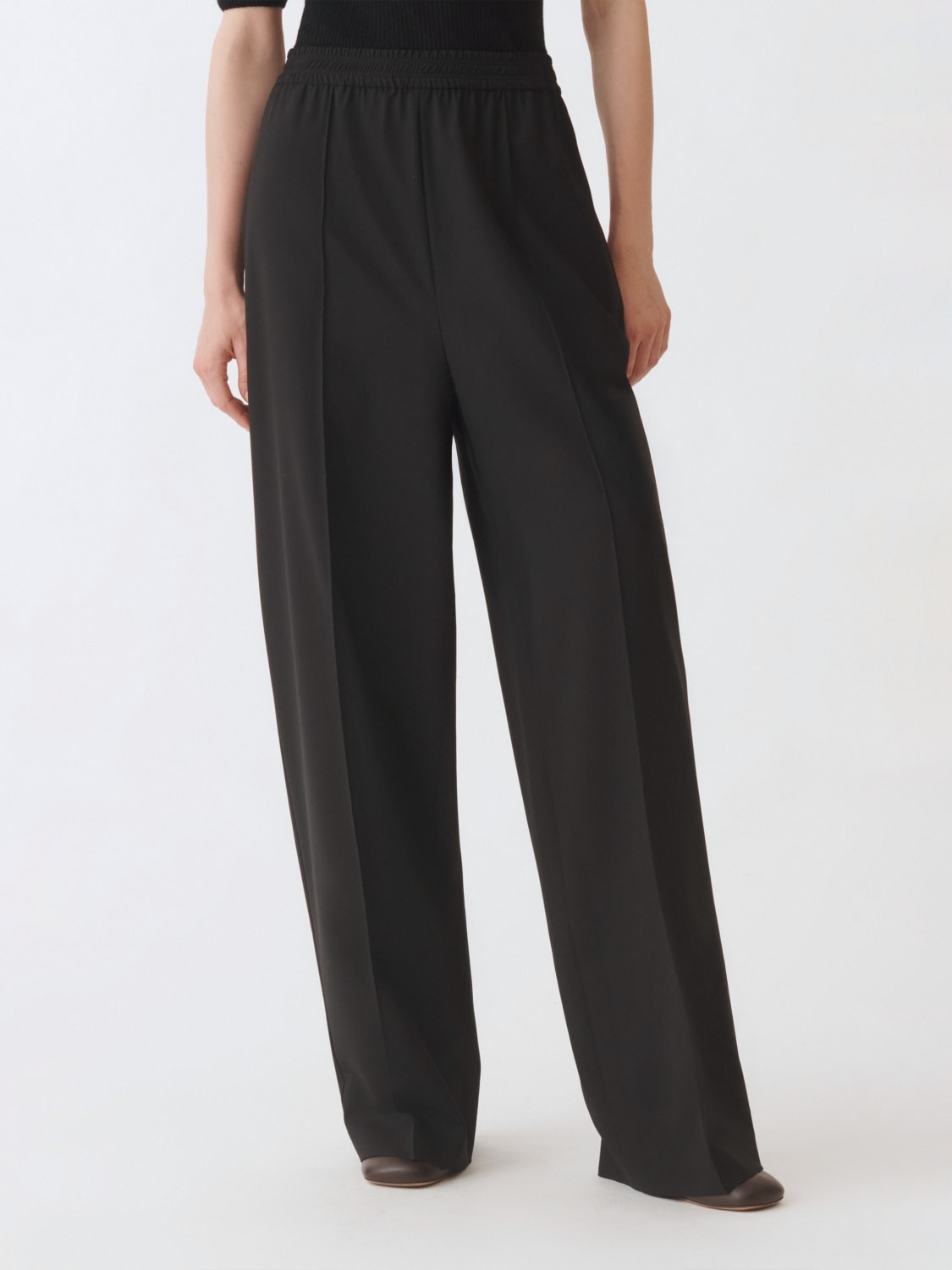 FABIANA FILIPPI PANTALONI: Pantalone Fabiana Filippi in lana , Nero - Img 1