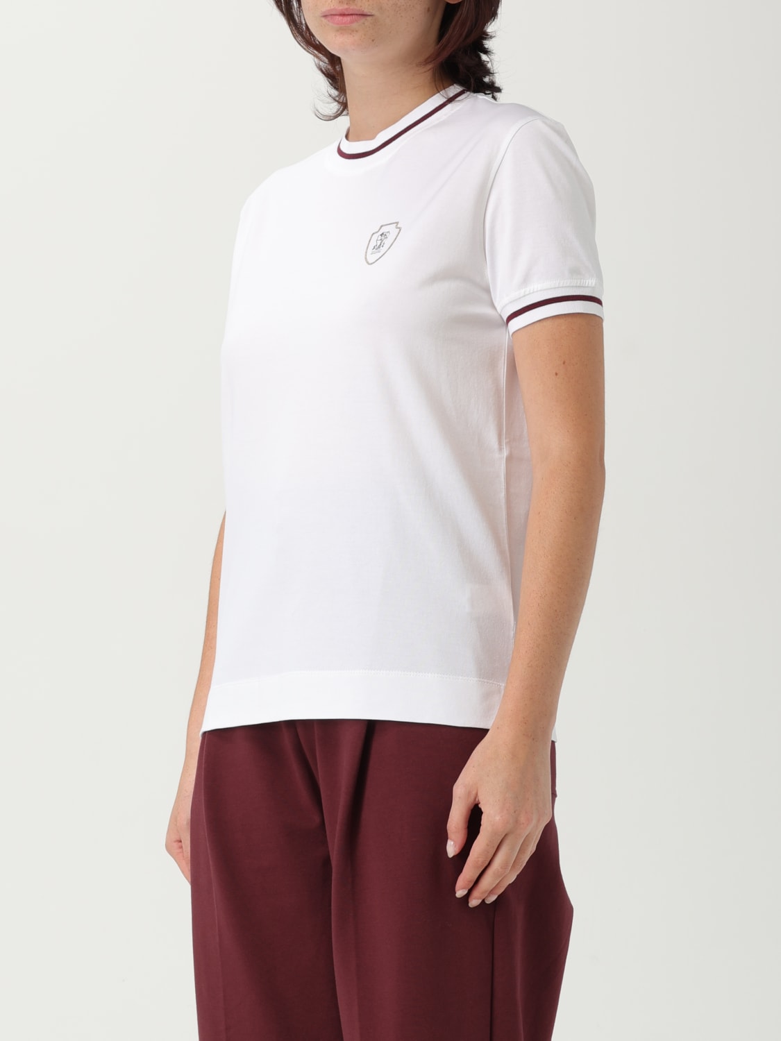 BRUNELLO CUCINELLI T-SHIRT: T-shirt woman Brunello Cucinelli, White - Img 4