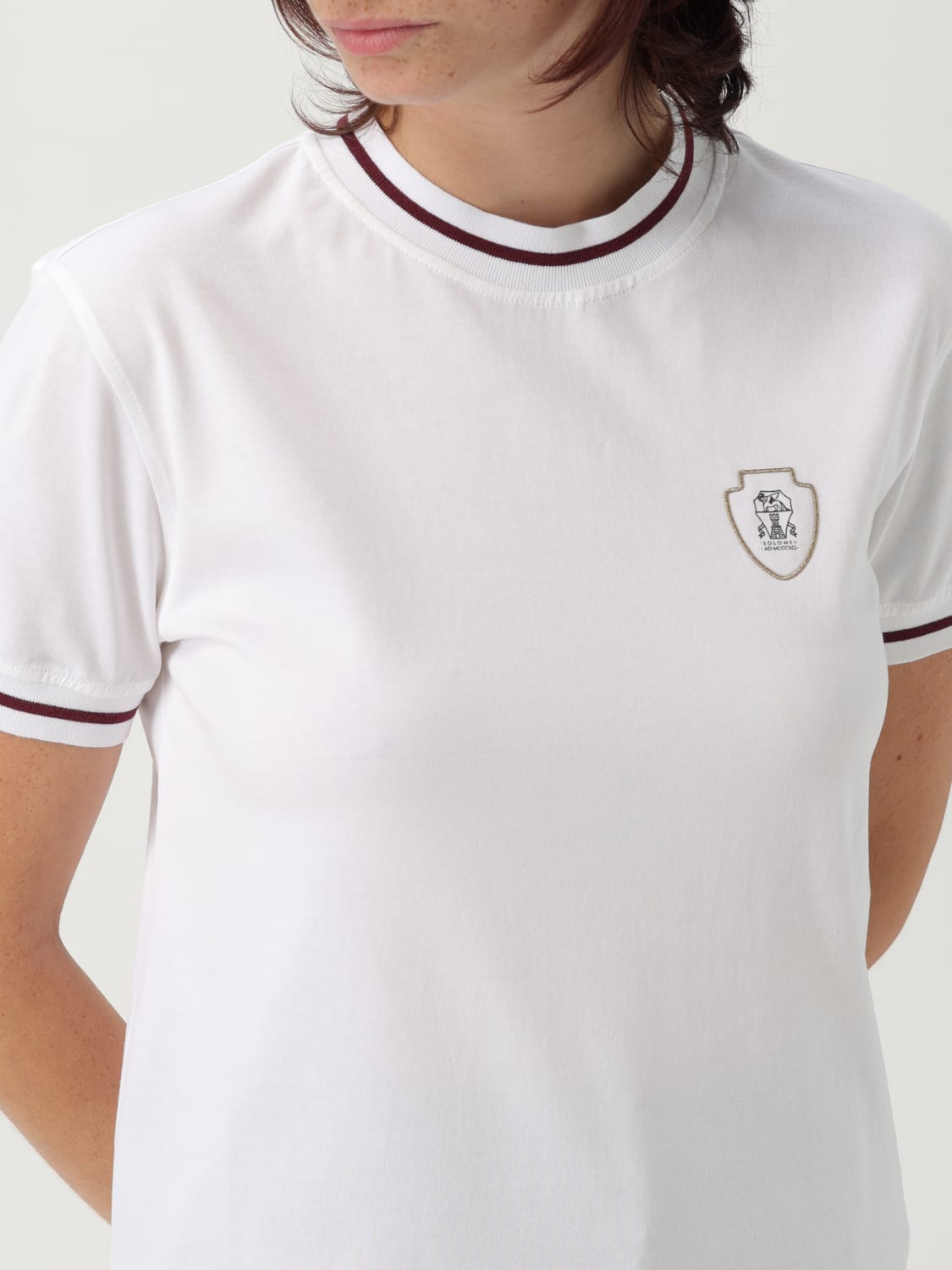 BRUNELLO CUCINELLI T-SHIRT: T-shirt woman Brunello Cucinelli, White - Img 5