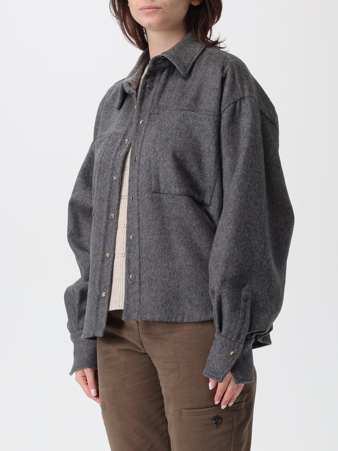 BRUNELLO CUCINELLI JACKET: Skirt woman Brunello Cucinelli, Grey - Img 4