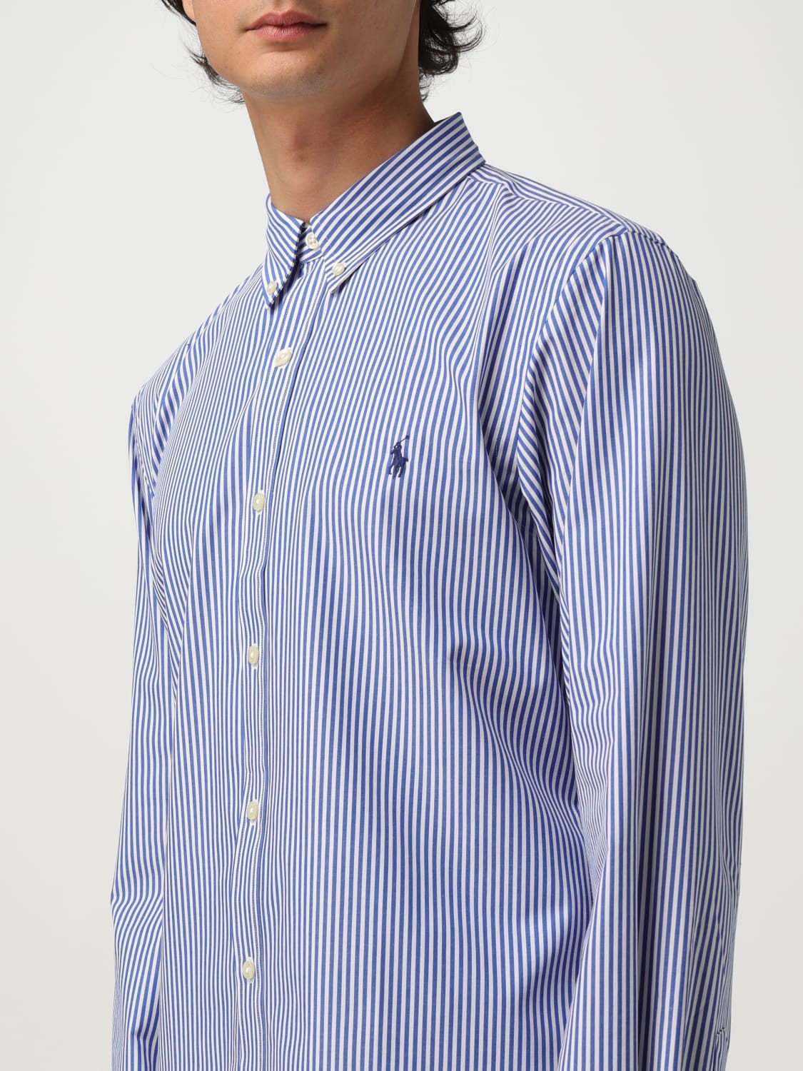 POLO RALPH LAUREN CAMICIA: Camicia Polo Ralph Lauren in cotone, Blue - Img 3
