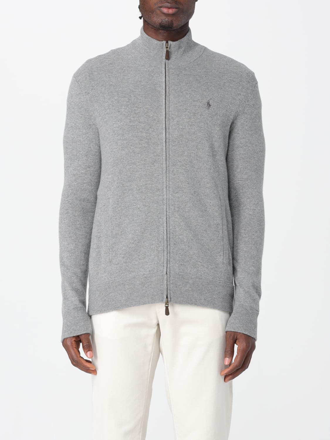 POLO RALPH LAUREN SWEATER: Sweater men Polo Ralph Lauren, Grey - Img 1