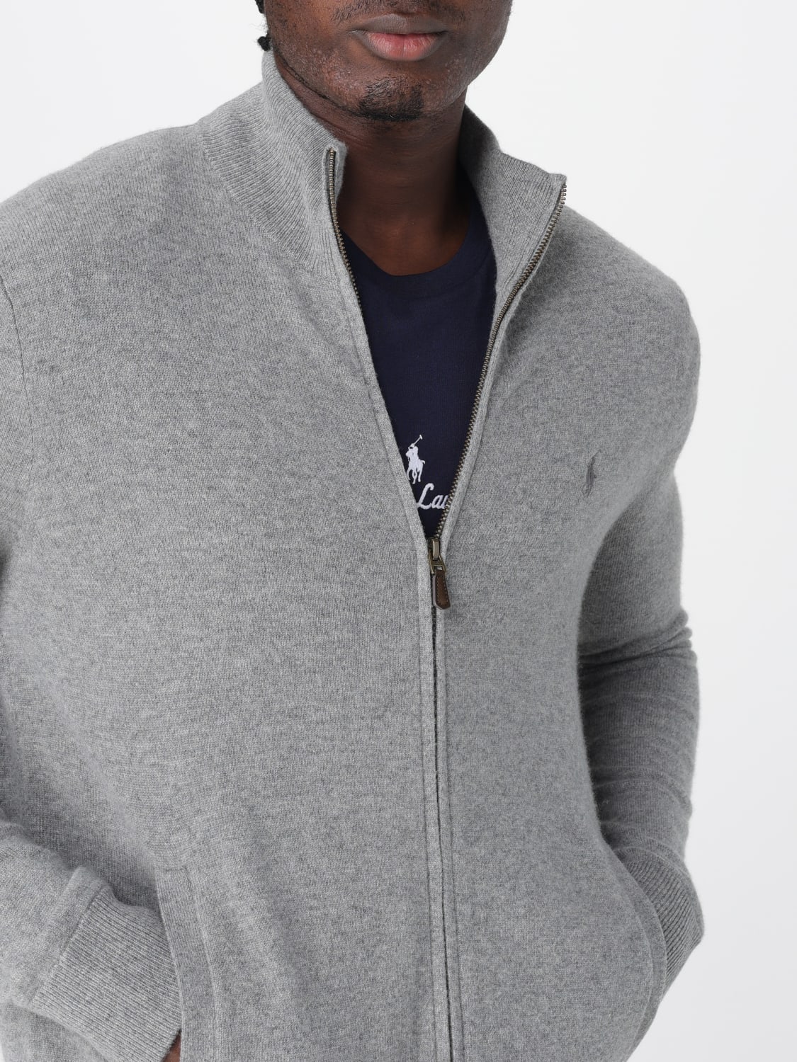 POLO RALPH LAUREN SWEATER: Sweater men Polo Ralph Lauren, Grey - Img 4