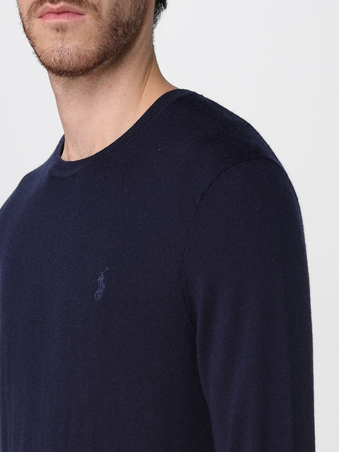 POLO RALPH LAUREN SWEATER: Sweater men Polo Ralph Lauren, Navy - Img 3
