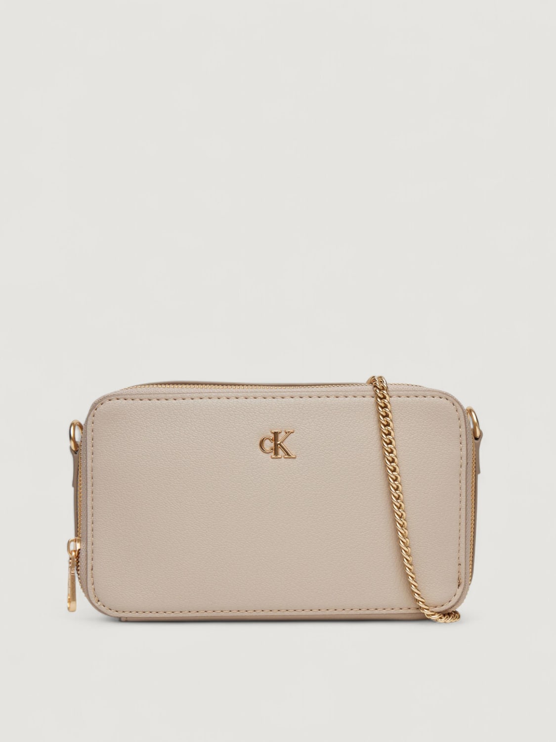 CALVIN KLEIN BORSA A TRACOLLA: Borsa mini a tracolla CK Calvin Klein, Bianco - Img 1