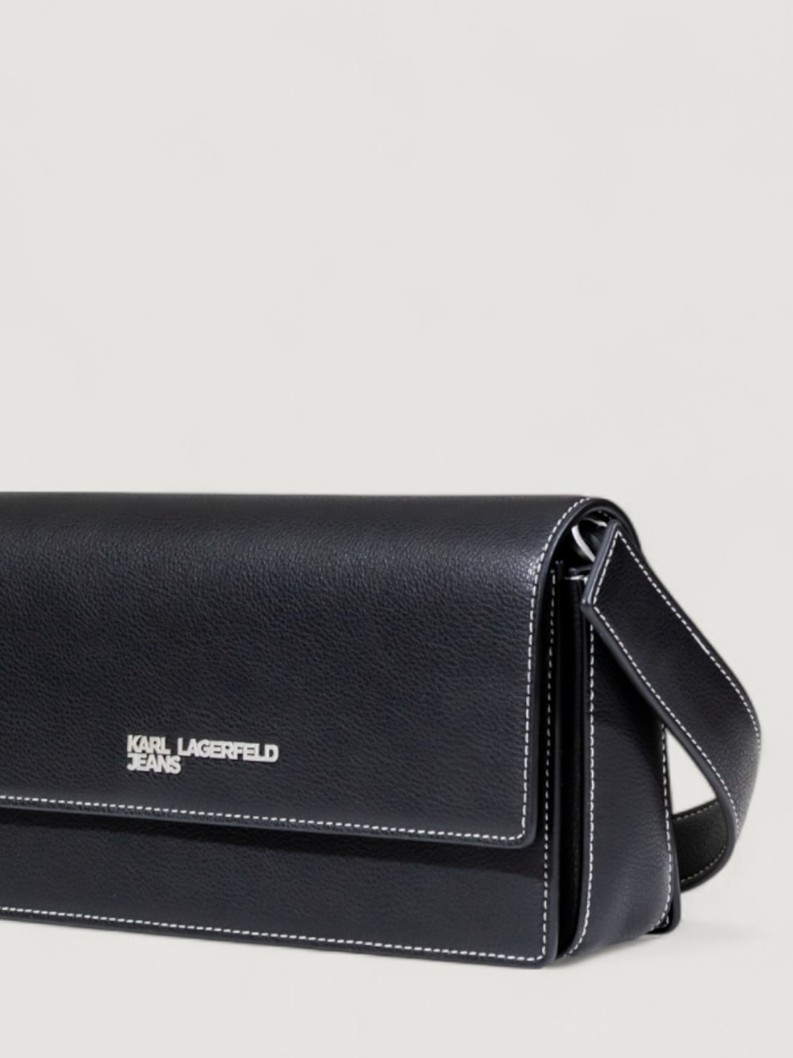 KARL LAGERFELD SCHULTERTASCHE: Handtasche damen Karl Lagerfeld, Schwarz - Img 3