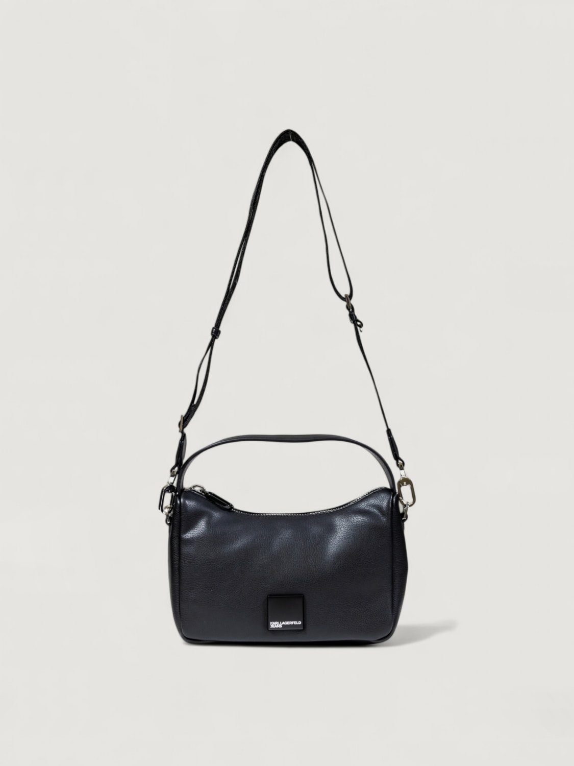 KARL LAGERFELD BORSA A MANO: Borsa Karl Lagerfeld in pelle sintetica, Nero - Img 3
