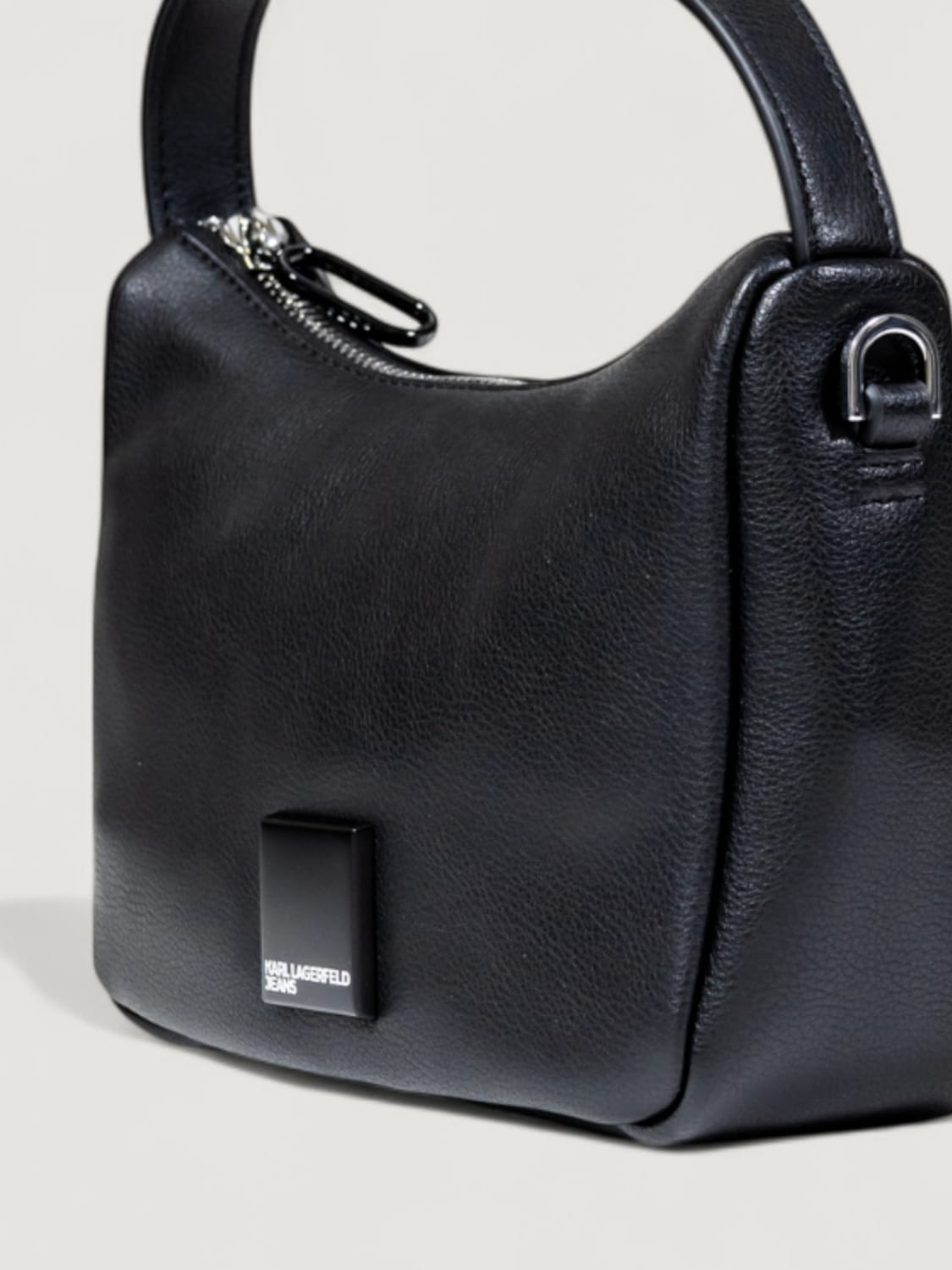 KARL LAGERFELD BORSA A MANO: Borsa Karl Lagerfeld in pelle sintetica, Nero - Img 4