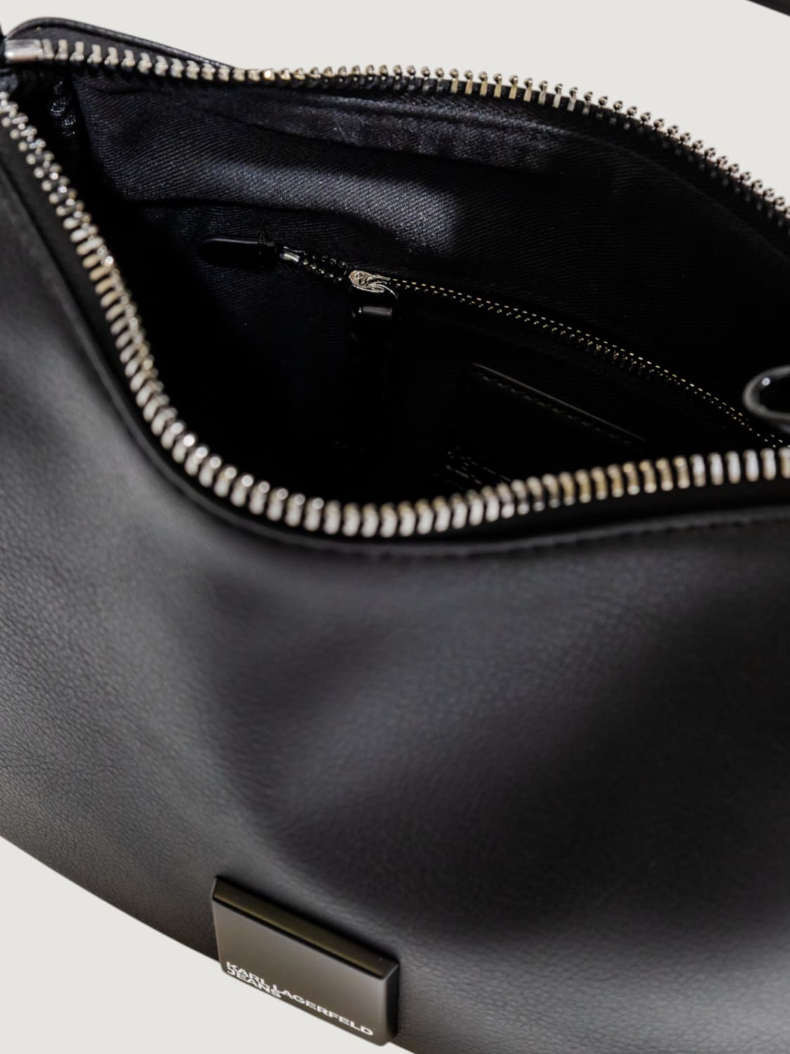 KARL LAGERFELD BORSA A MANO: Borsa Karl Lagerfeld in pelle sintetica, Nero - Img 5