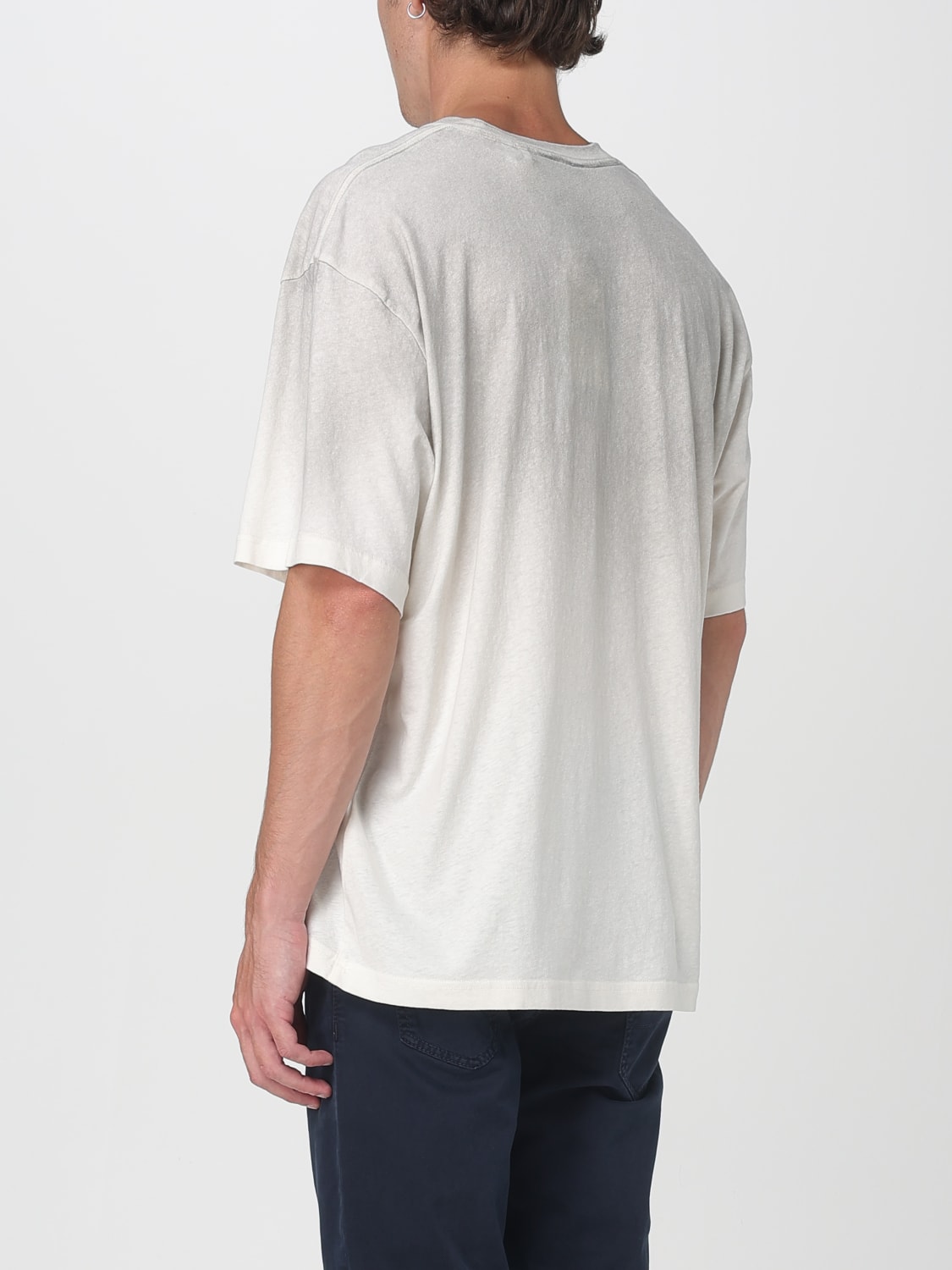 AXEL ARIGATO T-SHIRT: T-shirt in cotone organico con logo Axel Arigato, Beige - Img 2