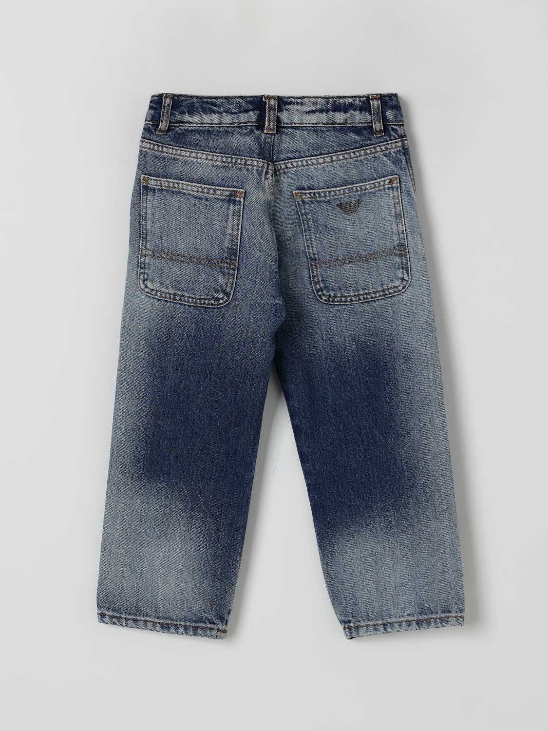 EMPORIO ARMANI JEANS: Jeans Emporio Armani in denim di cotone , Celeste - Img 2