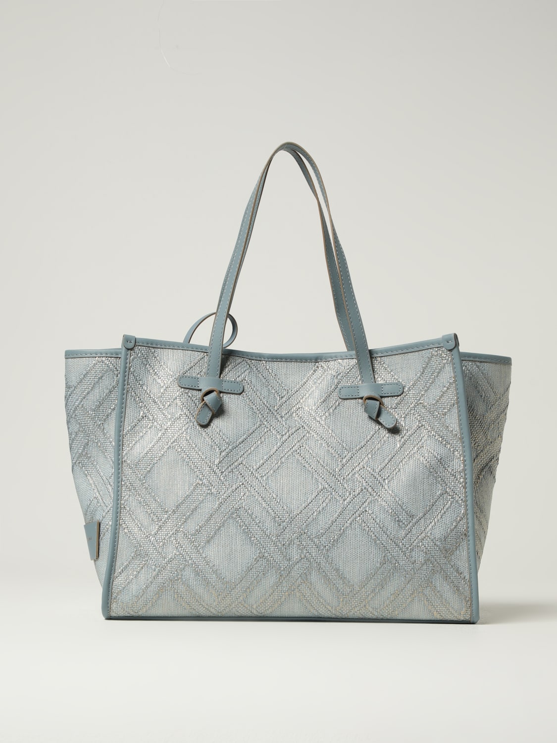 トートバッグ GIANNI CHIARINI Woman Tote bags Gnawed Blue BS6850CAPRI 3615 GIANNI CHIARINI: Shoulder bag woman Club Marcella - Gnawed
