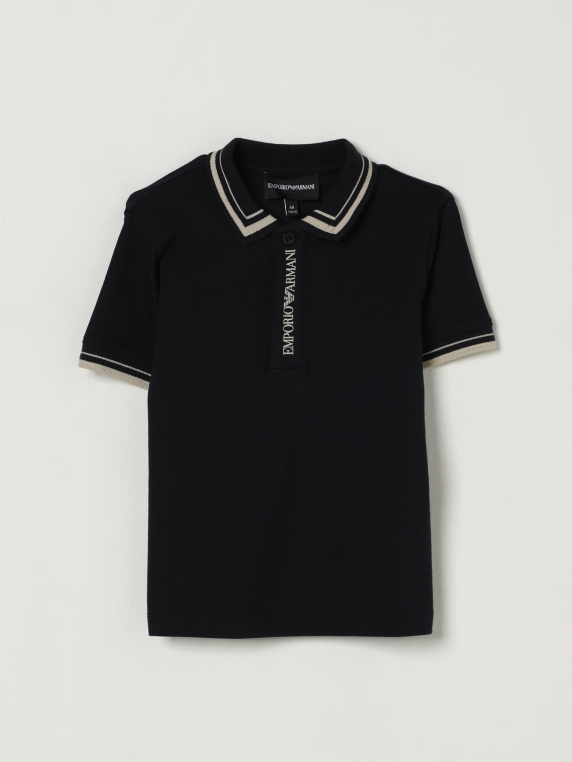 EMPORIO ARMANI POLO: Pull enfant Emporio Armani, Bleu Marine - Img 1