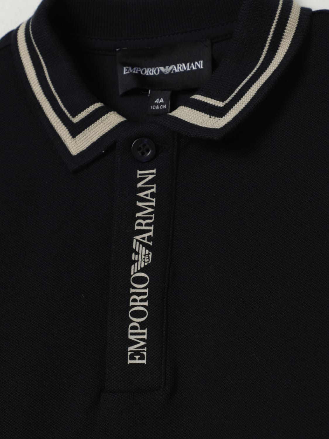 EMPORIO ARMANI POLO: Pull enfant Emporio Armani, Bleu Marine - Img 3