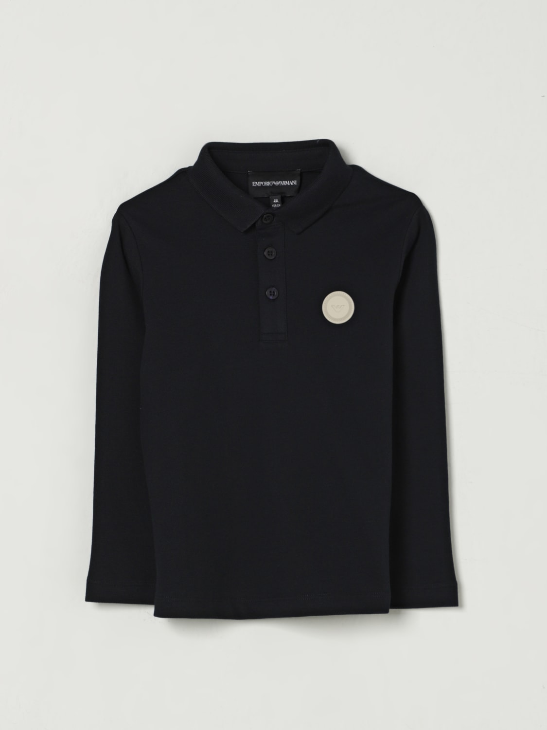 EMPORIO ARMANI ПОЛО: Свитер Детское Emporio Armani, Темно-Синий - Img 1