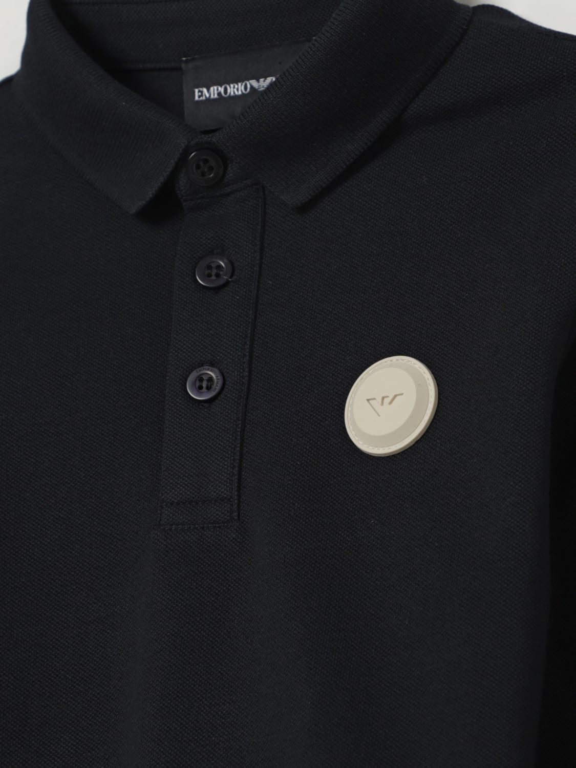 EMPORIO ARMANI ПОЛО: Свитер Детское Emporio Armani, Темно-Синий - Img 3