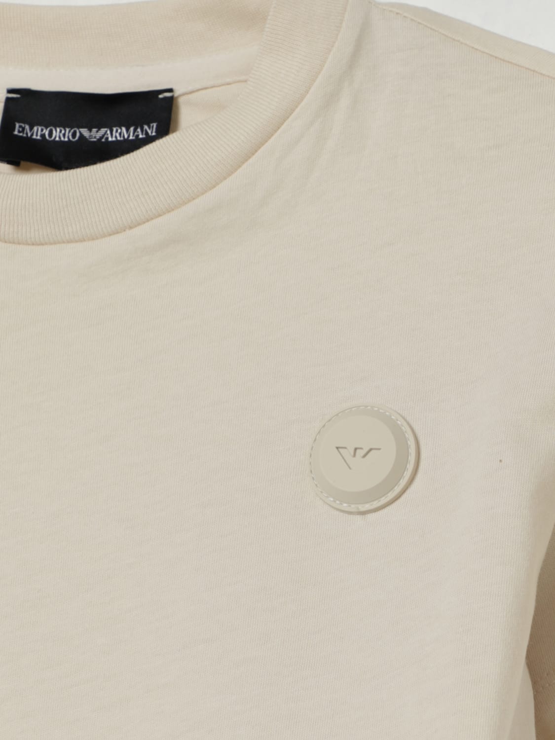 EMPORIO ARMANI T-SHIRT: T-shirt kids Emporio Armani, Brown - Img 3