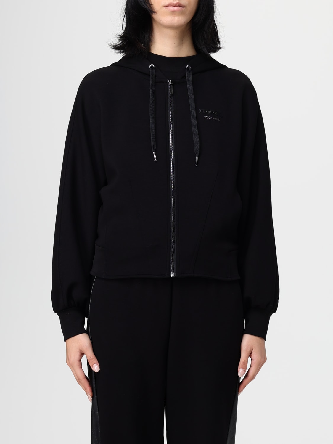 ARMANI EXCHANGE SUDADERA: Sudadera mujer Armani Exchange, Negro - Img 1