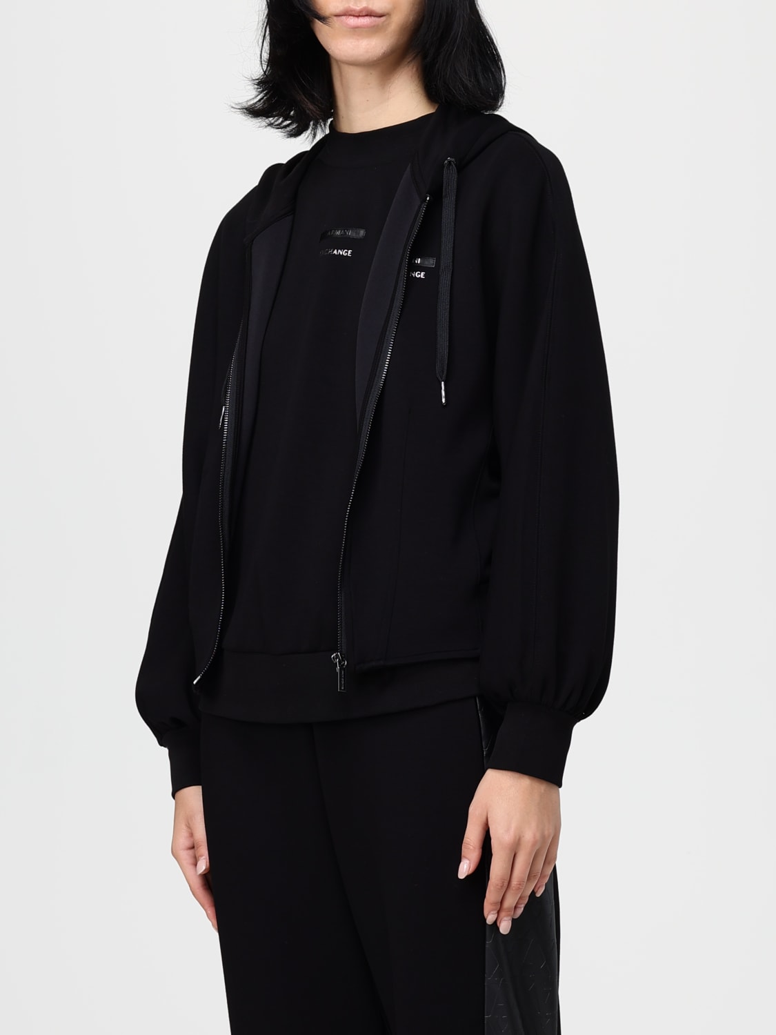 ARMANI EXCHANGE SUDADERA: Sudadera mujer Armani Exchange, Negro - Img 3