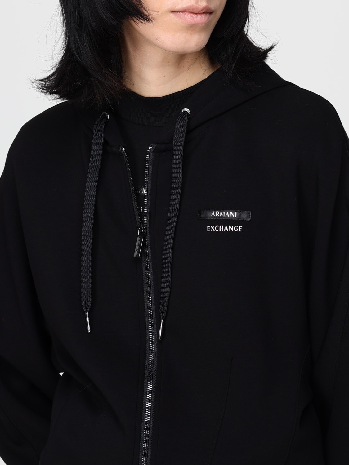 ARMANI EXCHANGE SUDADERA: Sudadera mujer Armani Exchange, Negro - Img 4