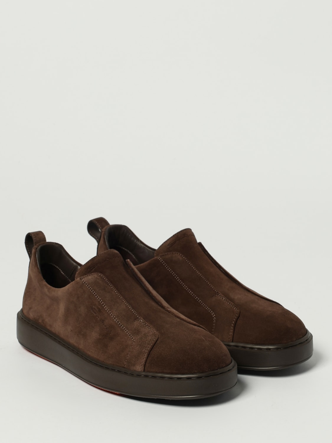 SANTONI SNEAKERS: Schuhe herren Santoni, Braun - Img 2