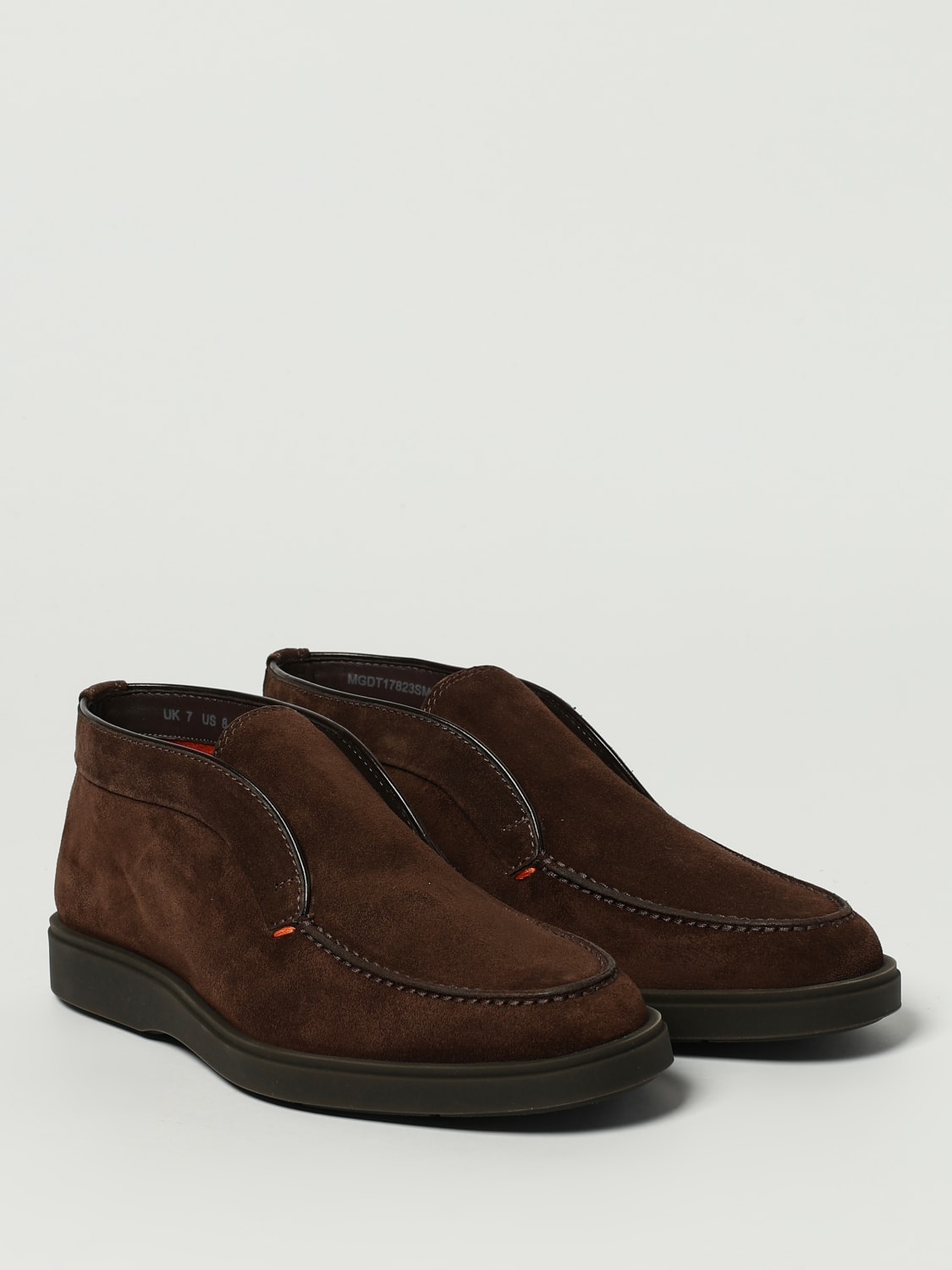 SANTONI STIEFELETTEN: Schuhe herren Santoni, Braun - Img 2